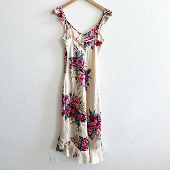 Betsey Johnson x Urban Outfitters Vintage Satin Floral Dress - Picture 3 of 9
